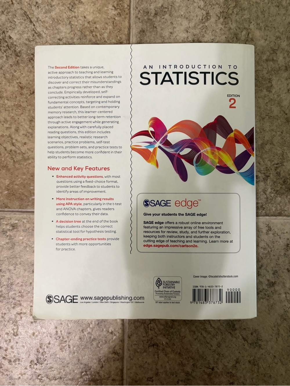 “An Introduction to Statistics: An Active Learning Approach” Textbook (Used) - Picture 3 of 4
